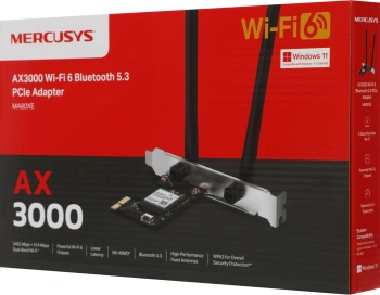 Сетевой адаптер Wi-Fi + Bluetooth Mercusys MA80XE