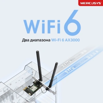 Сетевой адаптер Wi-Fi + Bluetooth Mercusys MA80XE