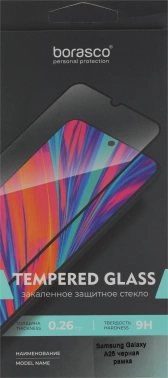 Защитное стекло для экрана BoraSCO прозрачный для Samsung Galaxy A25 2.5D антиблик. 1шт. (72842)