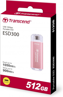 Накопитель SSD Transcend USB-C 512GB TS512GESD300P