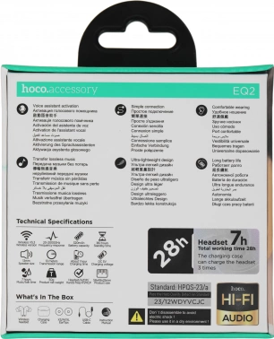 Гарнитура внутриканальные Hoco Thought EQ2