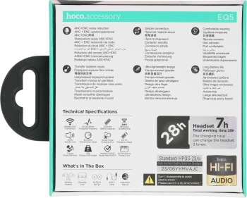 Гарнитура вкладыши Hoco Energy EQ5