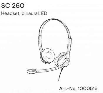 Наушники с микрофоном Epos Sennheiser SC 260 ED