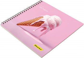 Скетчпад Silwerhof 20л. 190x190мм Нежность 4диз. гребень