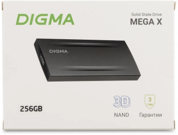 Накопитель SSD Digma USB3.2 Gen2x2 256GB DGSM8256G2MGG MEGA X