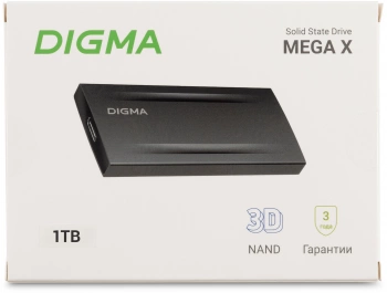 Накопитель SSD Digma USB3.2 Gen2x2 1TB DGSM8001T2MGG MEGA X