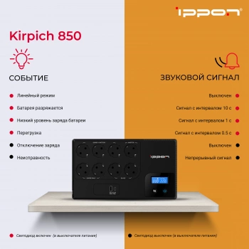 Источник бесперебойного питания Ippon Kirpich 850