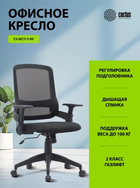 Кресло Cactus  CS-MC313-BK