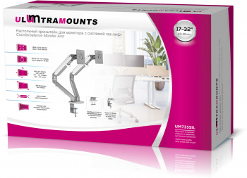 Кронштейн для мониторов Ultramounts UM735SIL