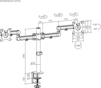 Кронштейн для мониторов Ultramounts UM737