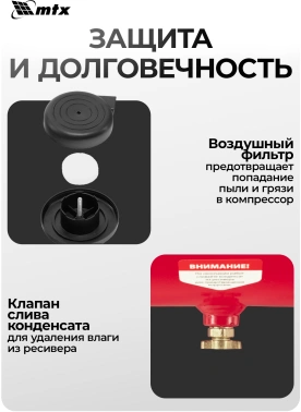 Компрессор поршневой MTX КК-2200/50