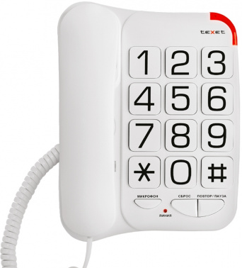 Телефон проводной Texet TX-201