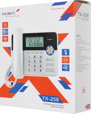Телефон проводной Texet TX-259