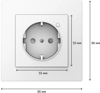 Умная розетка Aqara Wall Outlet H2