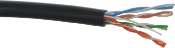 Кабель информационный NTSS NTSS-OUT-UTP4-5Е-PE-BL кат.5E UTP 4 пары 24AWG PE внешний 305м черный