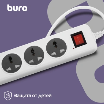 Сетевой фильтр Buro 500UNH-3-WG