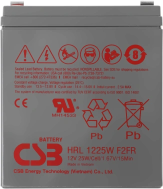 Батарея для ИБП CSB HRL1225W F2 FR