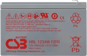 Батарея для ИБП CSB HRL1234W F2 FR