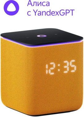Умная колонка Yandex Станция Миди Алиса оранжевый 24W 1.0 BT/Wi-Fi 10м (YNDX-00054ORG)