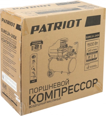 Компрессор поршневой Patriot Optima Euro 24-240K2