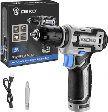 Дрель-шуруповерт Deko ZKCD12FU-Li