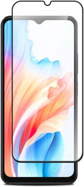 Защитное стекло для экрана BoraSCO прозрачный для Oppo A18/A38 2.5D антиблик. 1шт. (72507)