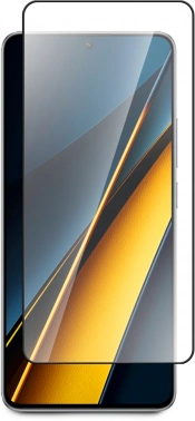 Защитное стекло для экрана BoraSCO прозрачный для Xiaomi Poco M6 Pro 2.5D антиблик. 1шт. (73013)