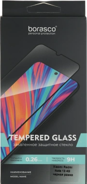 Защитное стекло для экрана BoraSCO прозрачный для Xiaomi Redmi Note 13 4G 2.5D антиблик. 1шт. (72971)