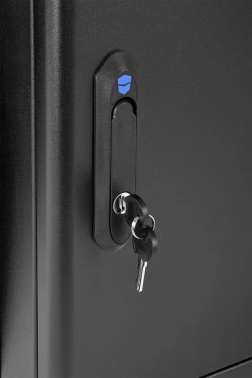 Шкаф коммутационный ЦМО (ШРН-М-9.650-9005) настенный 9U 600x650мм пер.дв.стекл 120кг черный 581мм 22.5кг 180град. 475мм IP20 металл