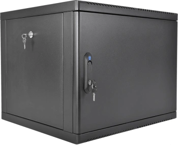 Шкаф коммутационный ЦМО (ШРН-М-9.650.1-9005) настенный 9U 600x650мм пер.дв.металл направл.под закл.гайки 120кг черный 581мм 22кг 180град. 480мм IP20 сталь