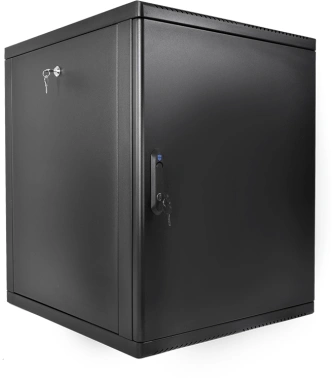 Шкаф коммутационный ЦМО (ШРН-М-12.650.1-9005) настенный 12U 600x650мм пер.дв.металл 120кг черный 581мм 24.48кг 180град. 610мм IP20 металл