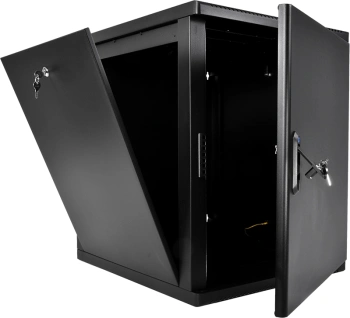Шкаф коммутационный ЦМО (ШРН-М-12.650.1-9005) настенный 12U 600x650мм пер.дв.металл 120кг черный 581мм 24.48кг 180град. 610мм IP20 металл