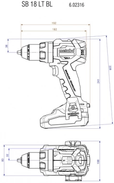 Дрель-шуруповерт Metabo SB 18 LT BL