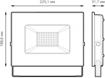 Прожектор уличный Gauss Qplus  688100370