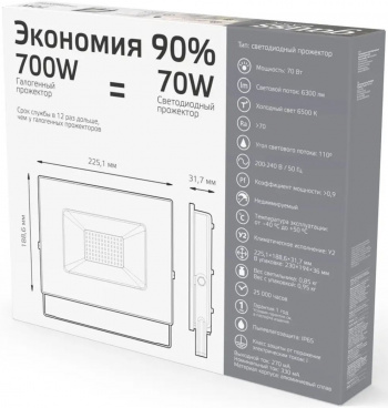 Прожектор уличный Gauss Qplus  688100370