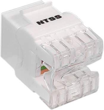 Модуль NTSS NTSS-KJ-UTP-RJ45-6-180-WT информ. KeystoneRJ45 кат.6 UTP бел.