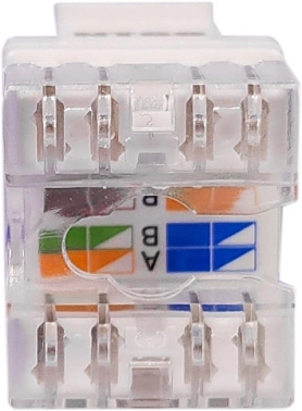 Модуль NTSS NTSS-KJ-UTP-RJ45-6-180-WT информ. KeystoneRJ45 кат.6 UTP бел.