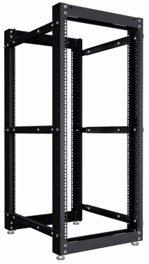 Стойка двухрамная NTSS NTSS-2POR24U/600-1000-BL 24U 550ммx1000мм 600кг черный