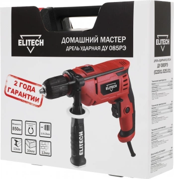 Дрель ударная Elitech ДУ 085РЭ