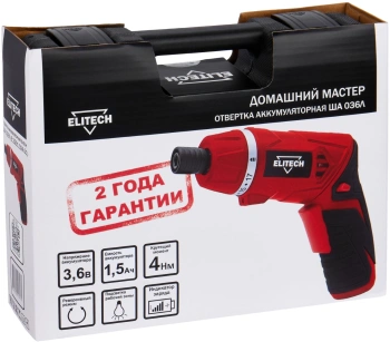 Отвертка электр. Elitech ША 36Л