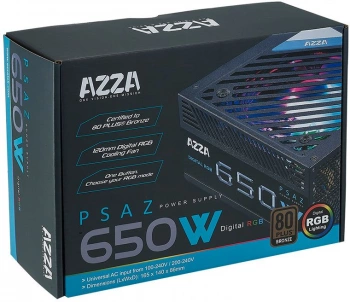 Блок питания Azza ATX 650W PSAZ-650B