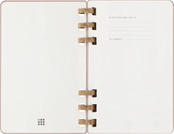 Еженедельник Moleskine SPIRAL Large 130х210мм обложка картон 200стр. спираль сиреневый