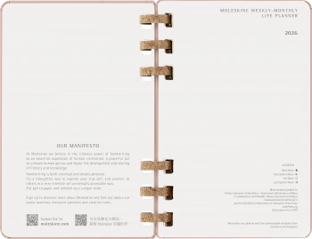 Еженедельник Moleskine SPIRAL Large 130х210мм обложка картон 200стр. спираль сиреневый