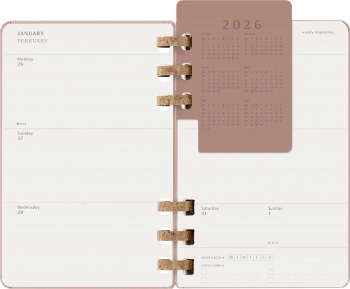 Еженедельник Moleskine SPIRAL Large 130х210мм обложка картон 200стр. спираль сиреневый