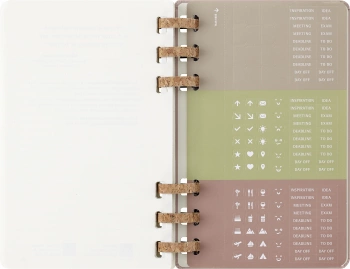 Еженедельник Moleskine SPIRAL Large 130х210мм обложка картон 200стр. спираль сиреневый