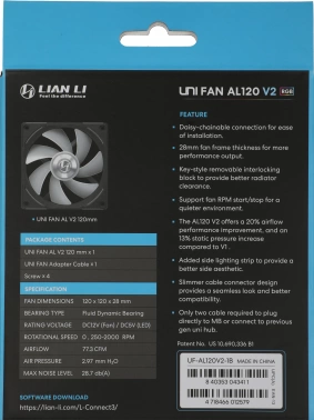 Вентилятор для корпуса Lian-Li  Uni Fan ALV2 120 V2