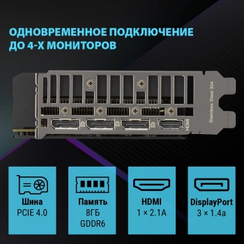 Видеокарта Asus PCI-E 4.0  DUAL-RTX4060-O8G-V2