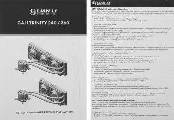 Система водяного охлаждения Lian-Li Galahad II Trinity 360