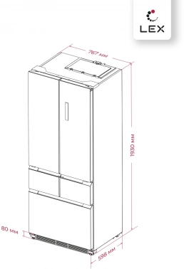 Холодильник Lex LFD424StGIDBI