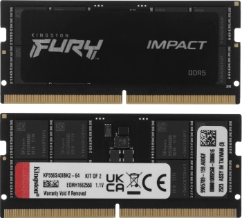 Память DDR5 2x32GB 5600MHz Kingston  KF556S40IBK2-64